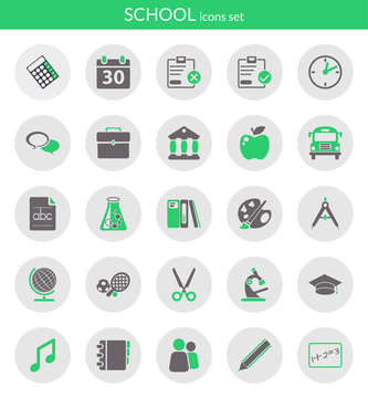 Icons about school