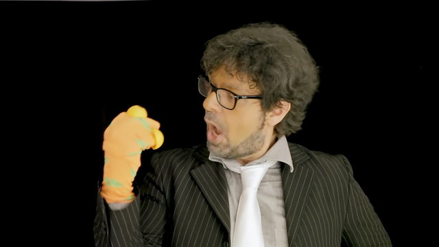 Old man puppet sock funny