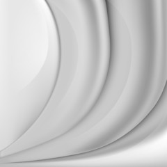 Silver metal background with abstract waves