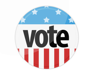 United States Election Vote Button
