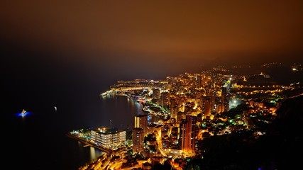 Monaco Montecarlo principality aerial view