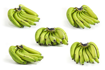 green banana package on white background