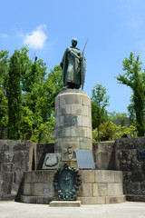 Statue of Dom Afonso Henriques in Guimarães, Portugal