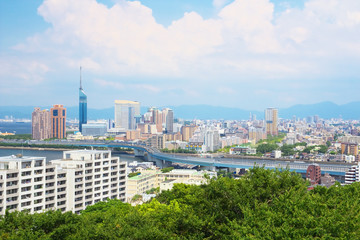 Fukuoka City in Japan