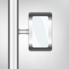 empty urban blank billboard illustration