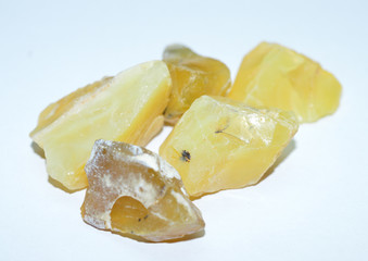 Honey Opal raw gemstones