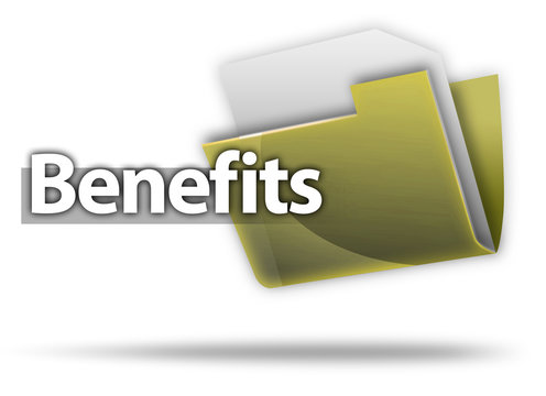 3D Style Folder Icon "Benefits"