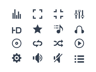Media player icons