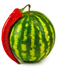 watermelon and pepper