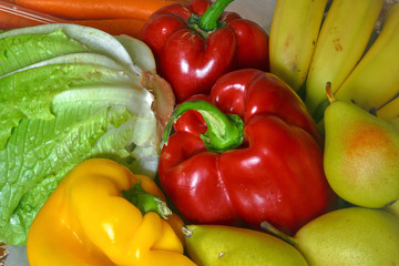 frutta e verdure varie