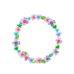 nature watercolor frame