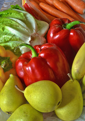 frutta e verdure varie