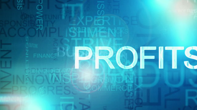 Montage graphic blue motion text background business finance 