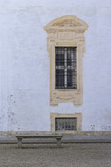 Certosa di Pavia internal garden detail color image