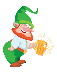 gnome and beer