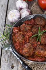 Fresh made Meatballs with Tomato Sauce