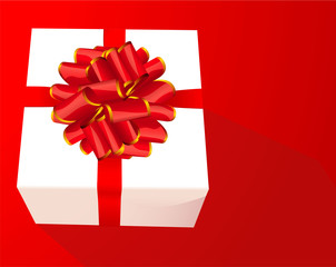 The gift. Vector background
