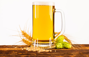 Fototapeta premium mug of beer on table