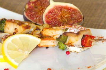 brochette de poissons