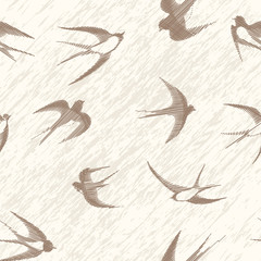 Fototapeta premium Bird swallow set.