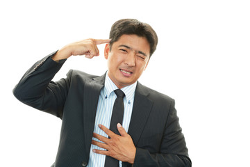 苦悩するビジネスマン