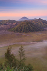 Bromo Volcano Mountain in Tengger Semeru National Park at sunris