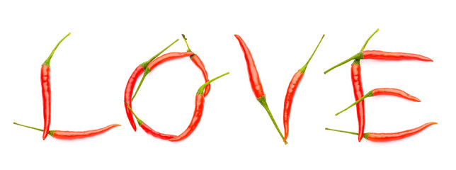 Love spelt with chili peppers