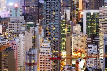 Fototapeta na wymiar Cityscape in Hong Kong