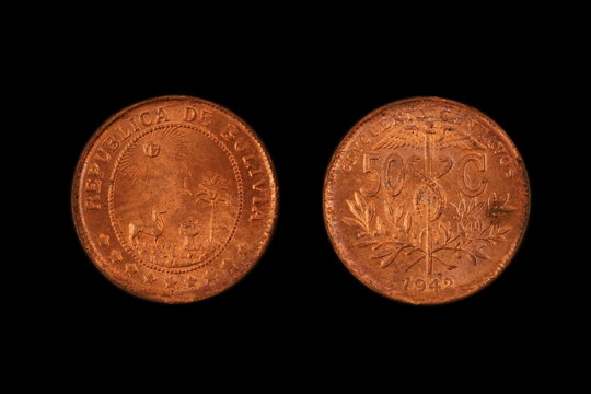Old Bolivian Coin