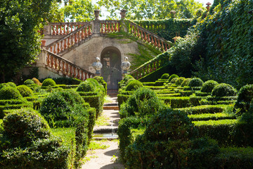 Naklejka premium Desvalls Palace at Labyrinth Park of Horta