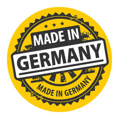 Stamp with the text Made in Germany written inside, vector