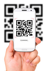 scanning QR code