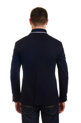 Fototapeta premium Male coat isolated on the white