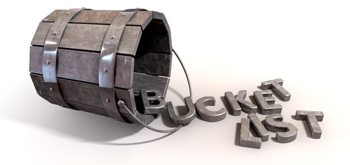 Bucket List Charm And Letters