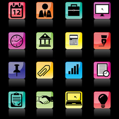 Business icons set
