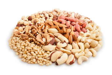 mixed nuts heap