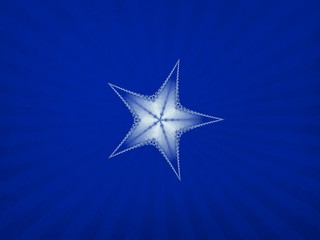 Holiday Blue star - poster