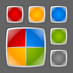 Icon or button backgrounds