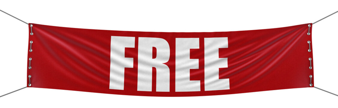 Free Banner (clipping path included)