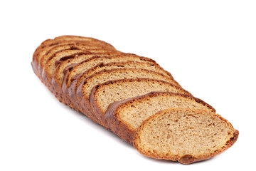 Slices of brown bread.