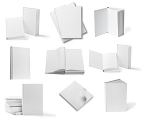 book notebook textbook white blank paper template