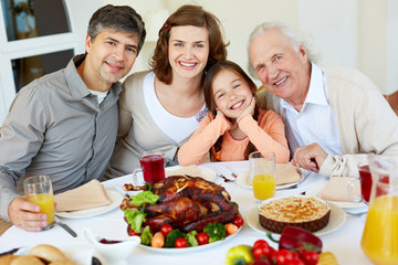 At Thanksgiving table