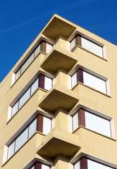 windows in a building with flats