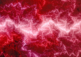 Obraz na płótnie Canvas Red fantasy lightning
