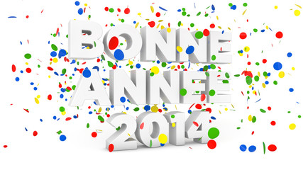 New year 2014 3d render
