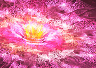 Abstract fractal flower blossom