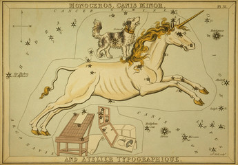 Astronomical chart,vintage