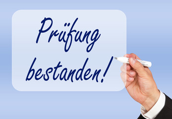 Pr&uuml;fung bestanden !