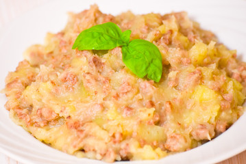 Mashed potato with minced meat