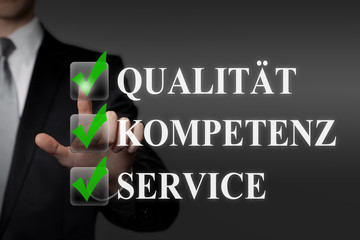 Qualität Kompetenz Service